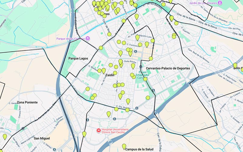 Viviendas en alquiler en Granada en zona Zaidín con ambiente estudiantil